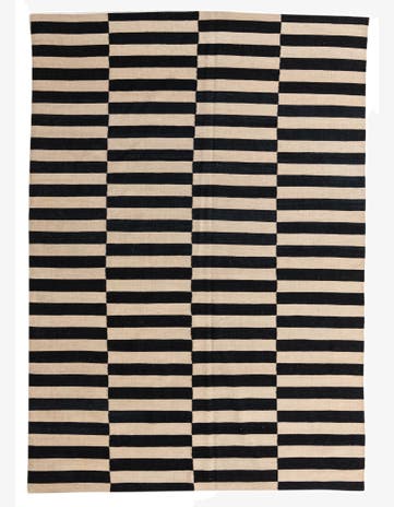 6' 10 x 9' 8 Hand Woven Kilim Modern Wool Rug