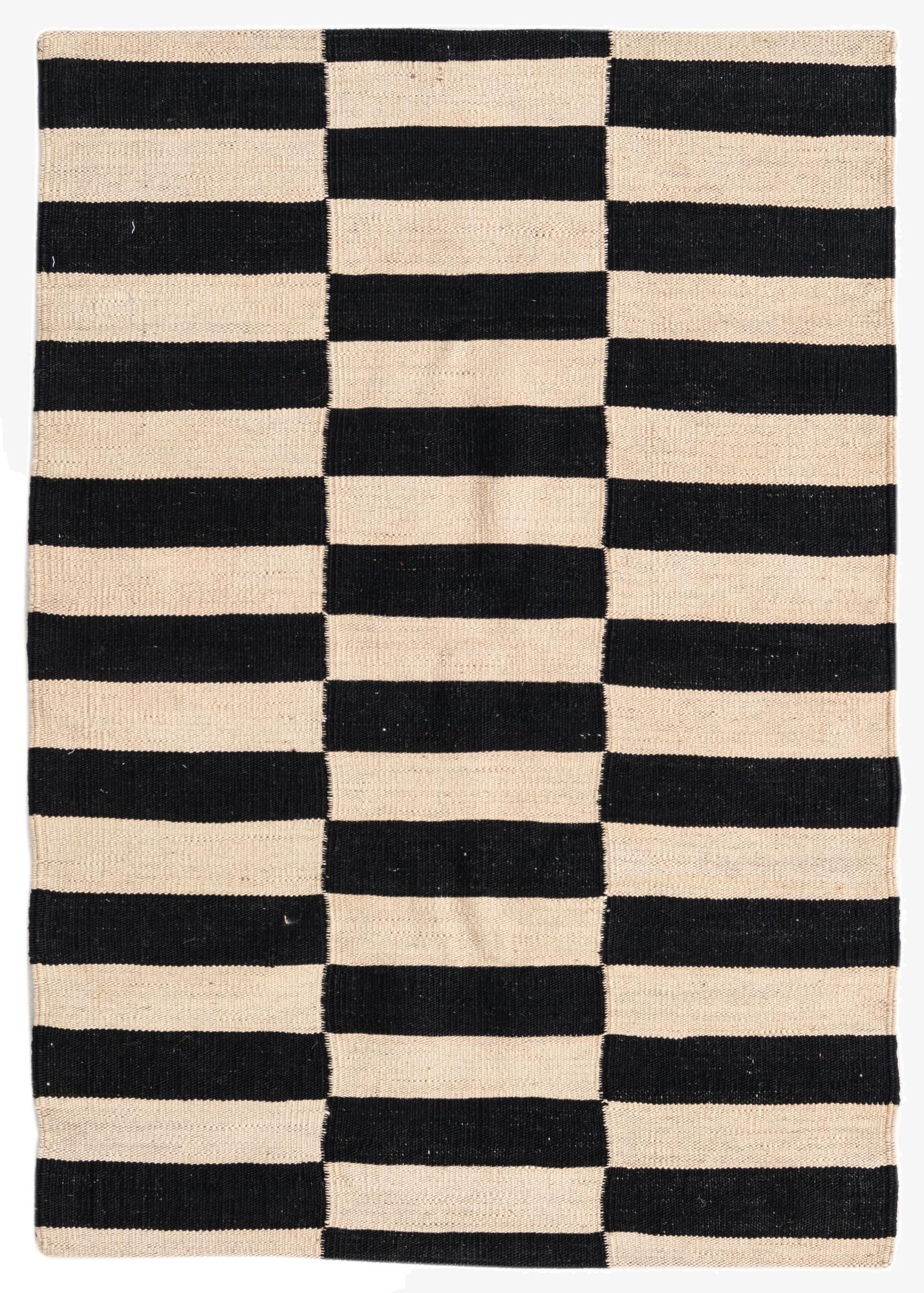 2' 8 x 3' 10  Hand Woven Kilim Modern Wool Rug