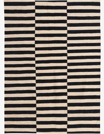 3' 5 x 4' 9 Hand Woven Kilim Modern Wool Rug