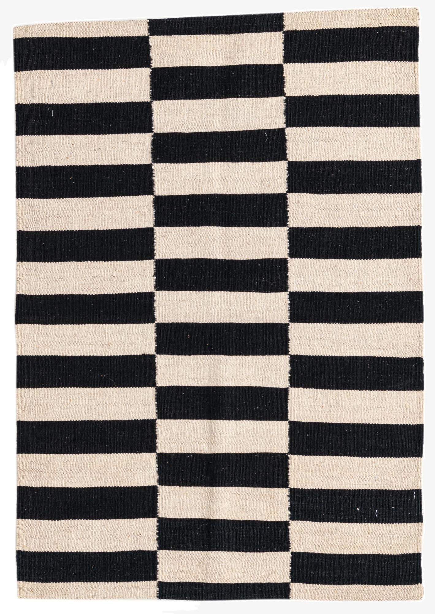 2' 8 x 3' 10  Hand Woven Kilim Modern Wool Rug