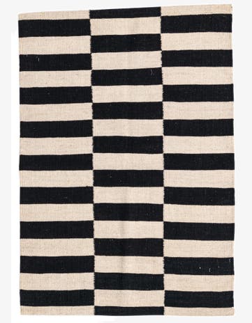 2' 8 x 3' 10 Hand Woven Kilim Modern Wool Rug