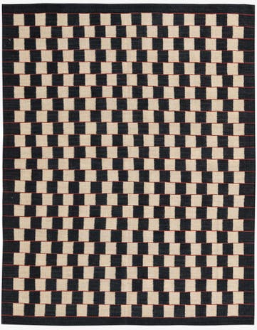 5' 1 x 6' 5 Hand Woven Kilim Modern Wool Rug