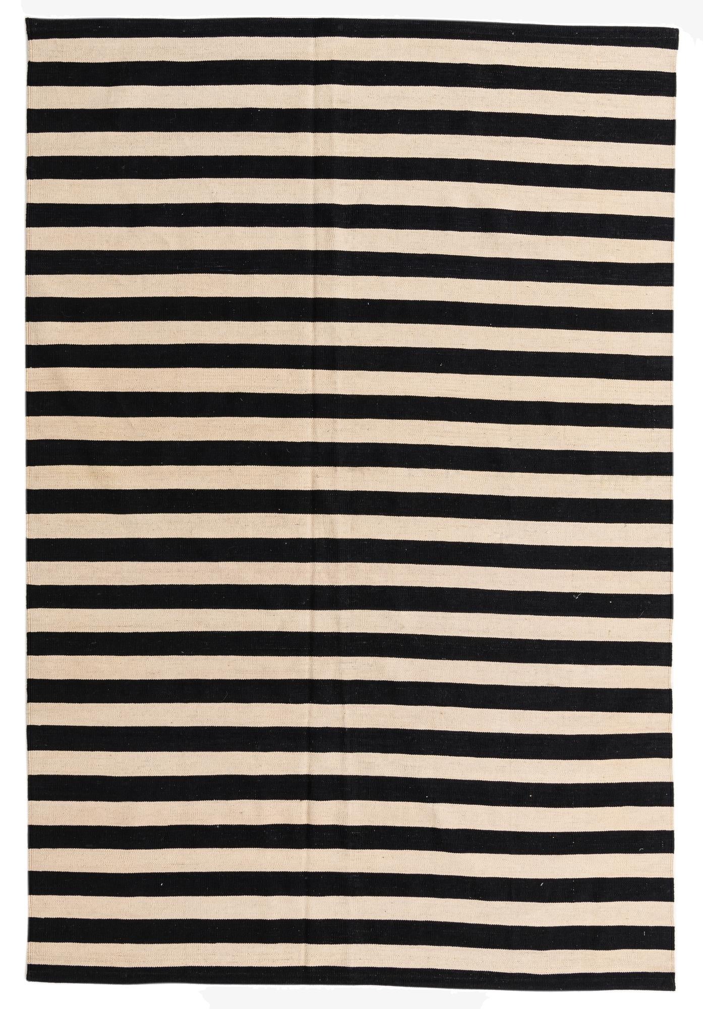 6' 8 x 9' 9  Hand Woven Kilim Modern Wool Rug