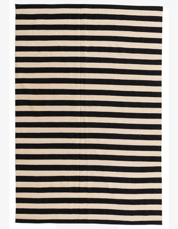 6' 8 x 9' 9 Hand Woven Kilim Modern Wool Rug