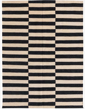 4' 2 x 5' 10 Hand Woven Kilim Modern Wool Rug