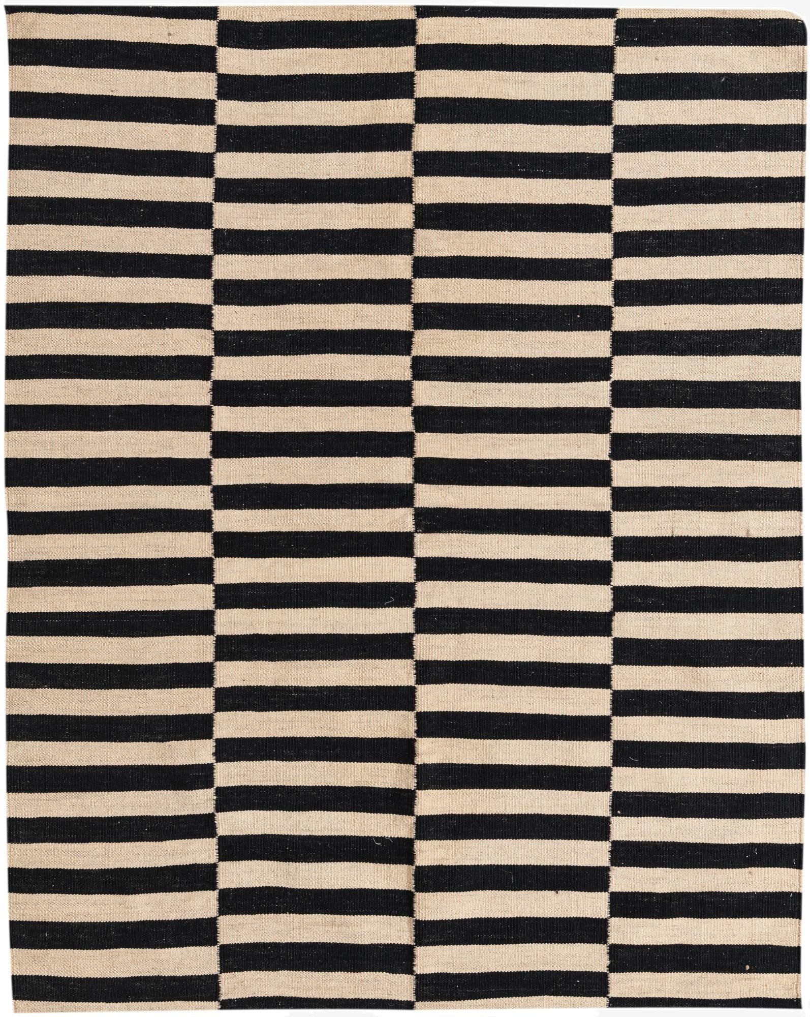 4' 11 x 6'  Hand Woven Kilim Modern Wool Rug
