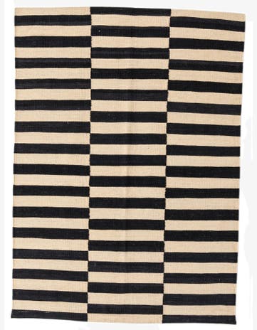 4' 3 x 5' 11 Hand Woven Kilim Modern Wool Rug
