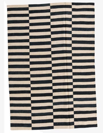 5' 4 x 7' 9 Hand Woven Kilim Modern Wool Rug