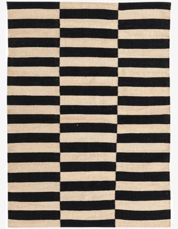 3' 4 x 4' 9 Hand Woven Kilim Modern Wool Rug