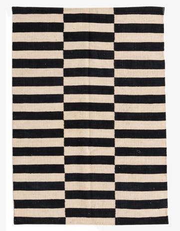 3' 6 x 4' 11 Hand Woven Kilim Modern Wool Rug