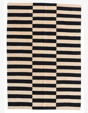 4' 1 x 5' 11 Hand Woven Kilim Modern Wool Rug