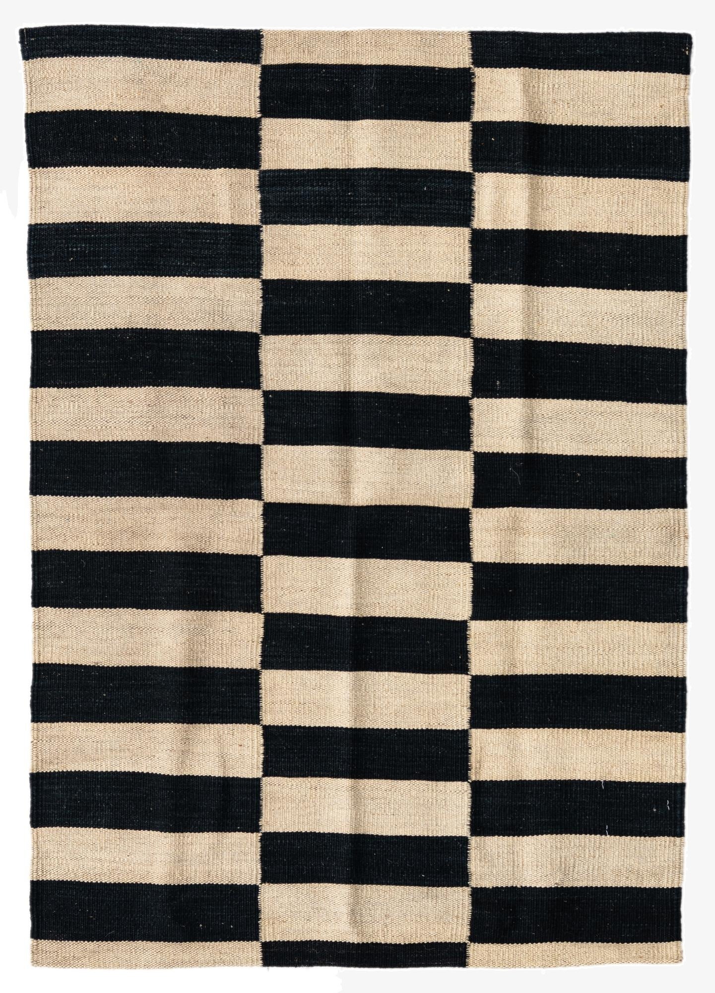 2' 8 x 3' 10  Hand Woven Kilim Modern Wool Rug