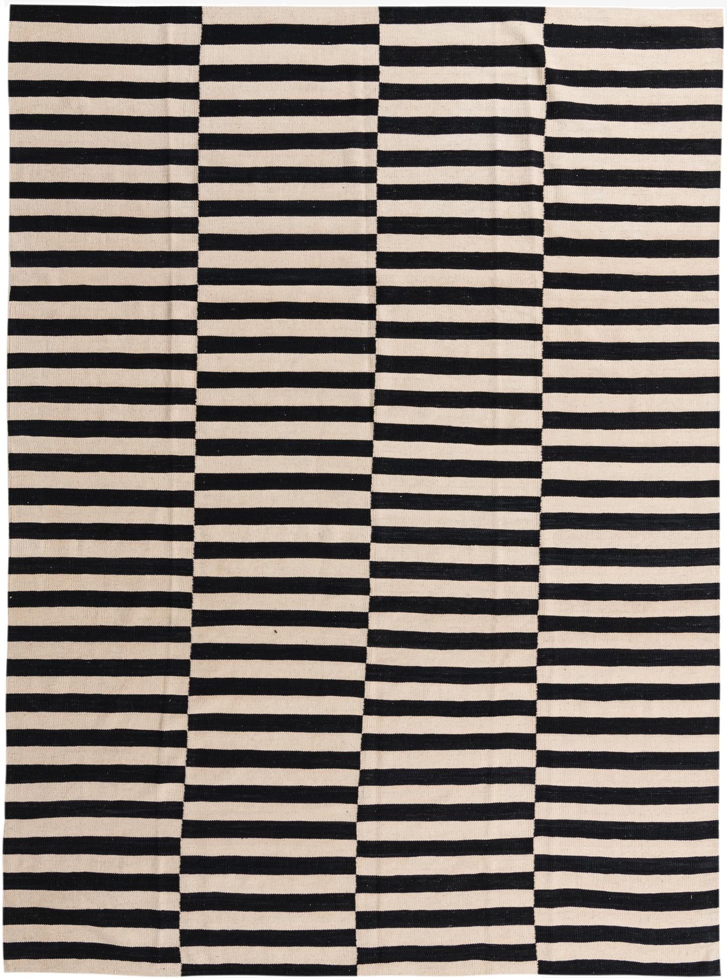 8' 1 x 11' 2  Hand Woven Kilim Modern Wool Rug