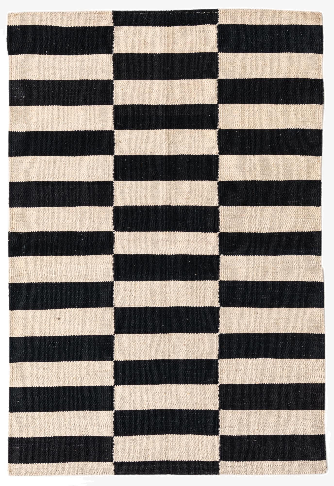 2' 7 x 3' 9  Hand Woven Kilim Modern Wool Rug