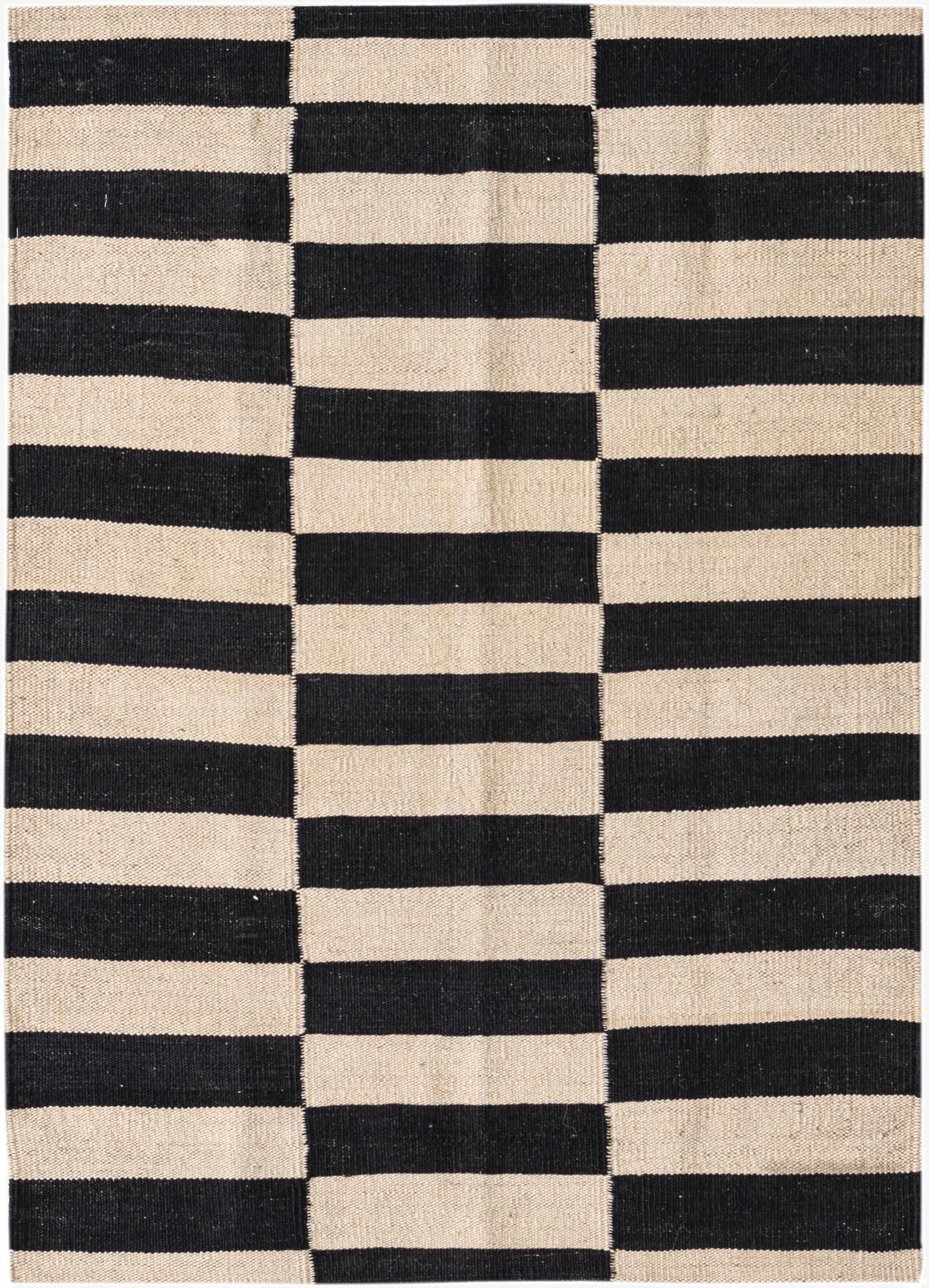 2' 8 x 3' 9  Hand Woven Kilim Modern Wool Rug
