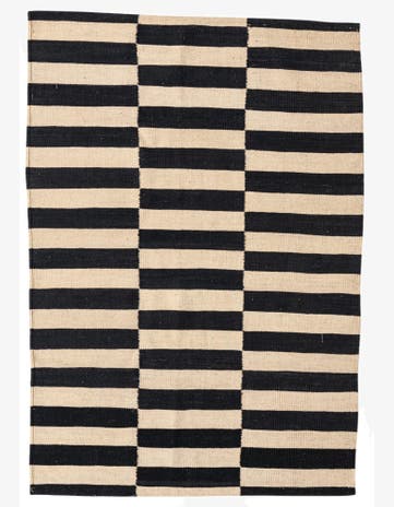 3' 2 x 4' 9 Hand Woven Kilim Modern Wool Rug