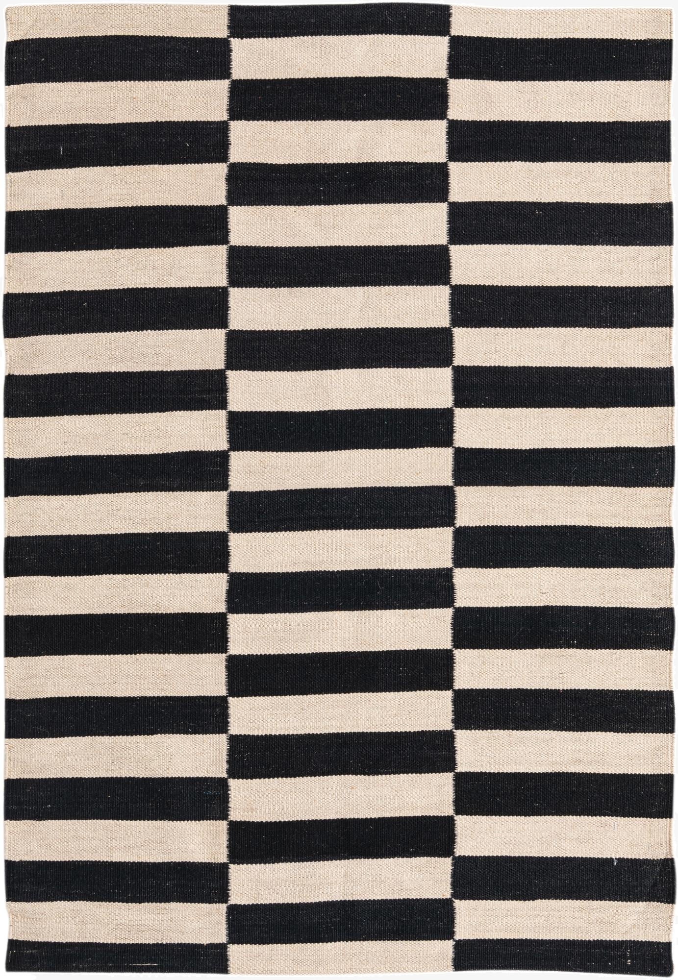 3' 3 x 4' 10  Hand Woven Kilim Modern Wool Rug