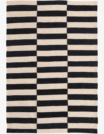3' 3 x 4' 10 Hand Woven Kilim Modern Wool Rug