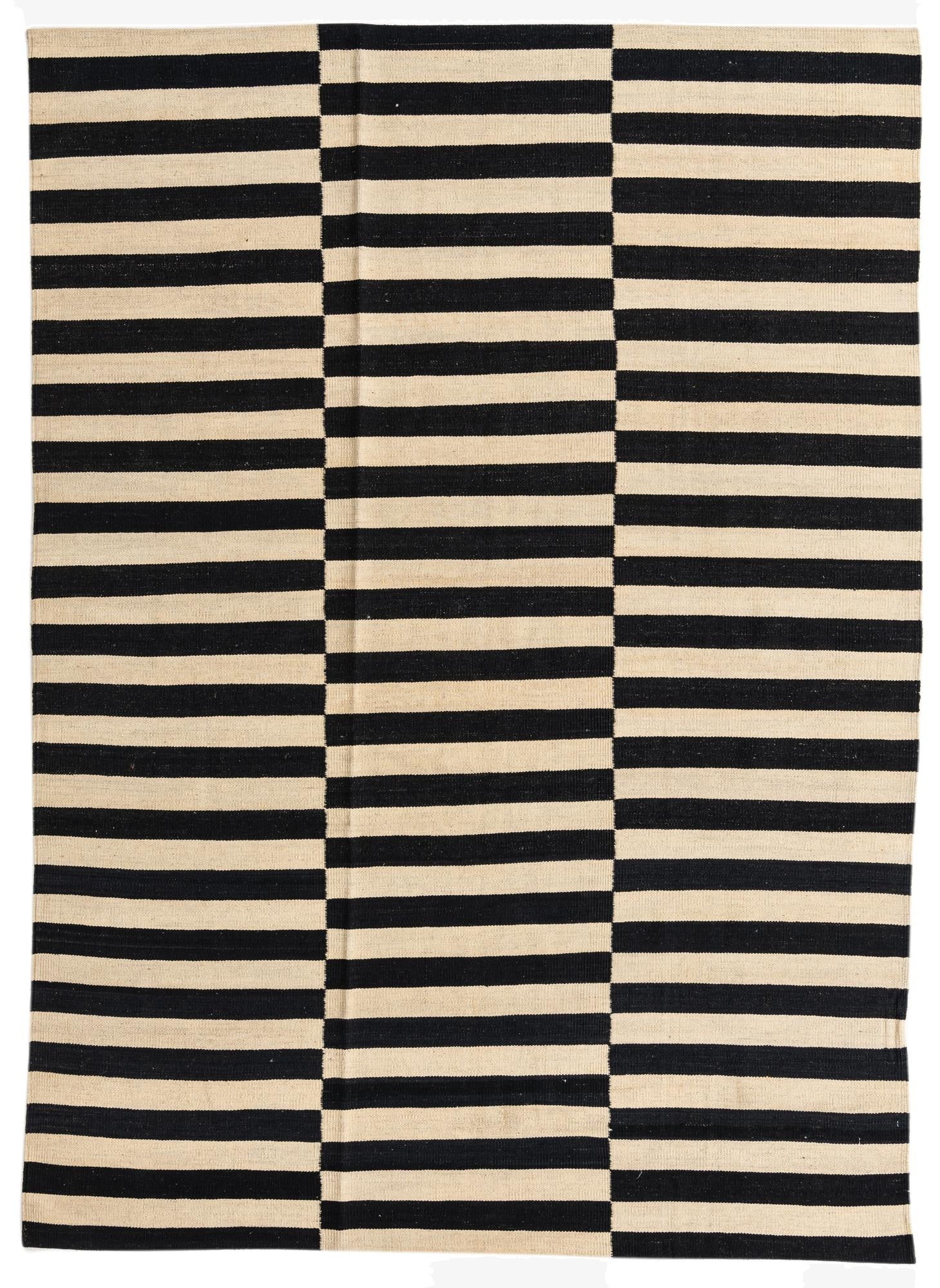 5' 8 x 7' 10  Hand Woven Kilim Modern Wool Rug