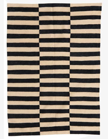 4' 3 x 5' 10 Hand Woven Kilim Modern Wool Rug