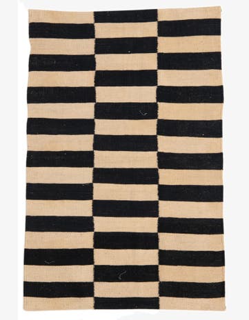 2' 8 x 3' 11 Hand Woven Kilim Modern Wool Rug