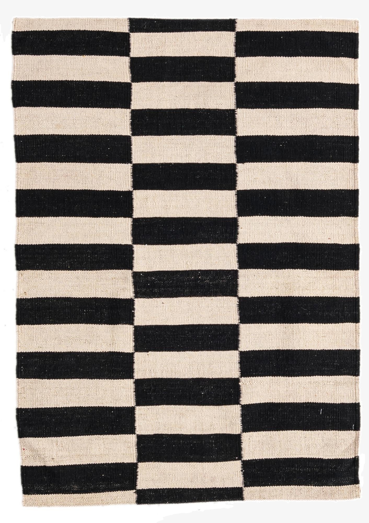 2' 8 x 3' 10  Hand Woven Kilim Modern Wool Rug