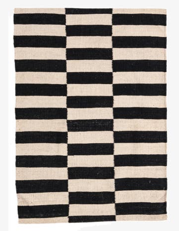 2' 8 x 3' 10 Hand Woven Kilim Modern Wool Rug