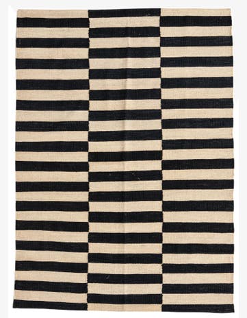 4' 3 x 5' 10 Hand Woven Kilim Modern Wool Rug