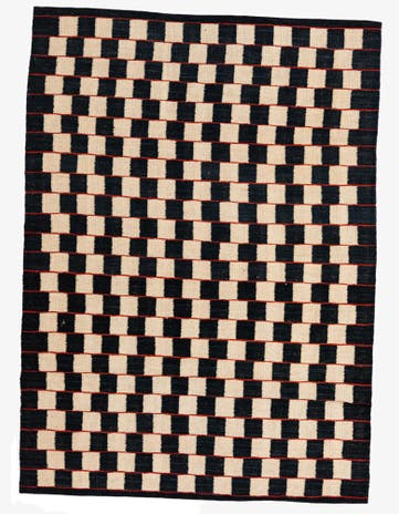 4' 2 x 5' 9 Hand Woven Kilim Modern Wool Rug