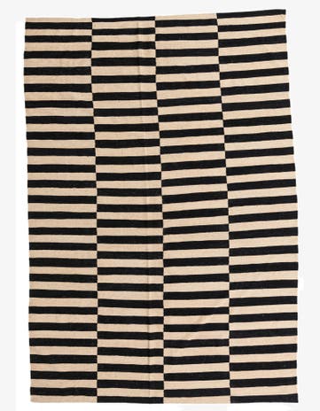 6' 9 x 9' 9 Hand Woven Kilim Modern Wool Rug