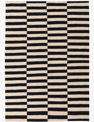 5' 6 x 7' 9 Hand Woven Kilim Modern Wool Rug