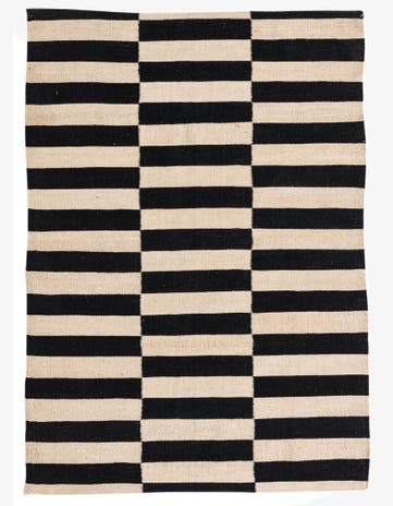 3' 4 x 4' 9 Hand Woven Kilim Modern Wool Rug