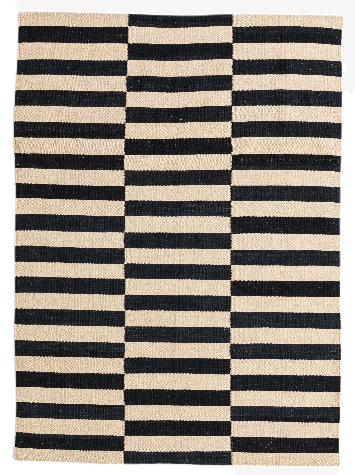 4' 2 x 5' 10  Hand Woven Kilim Modern Wool Rug