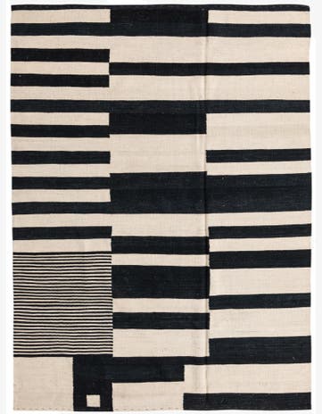 5' 8 x 7' 7 Hand Woven Kilim Modern Wool Rug