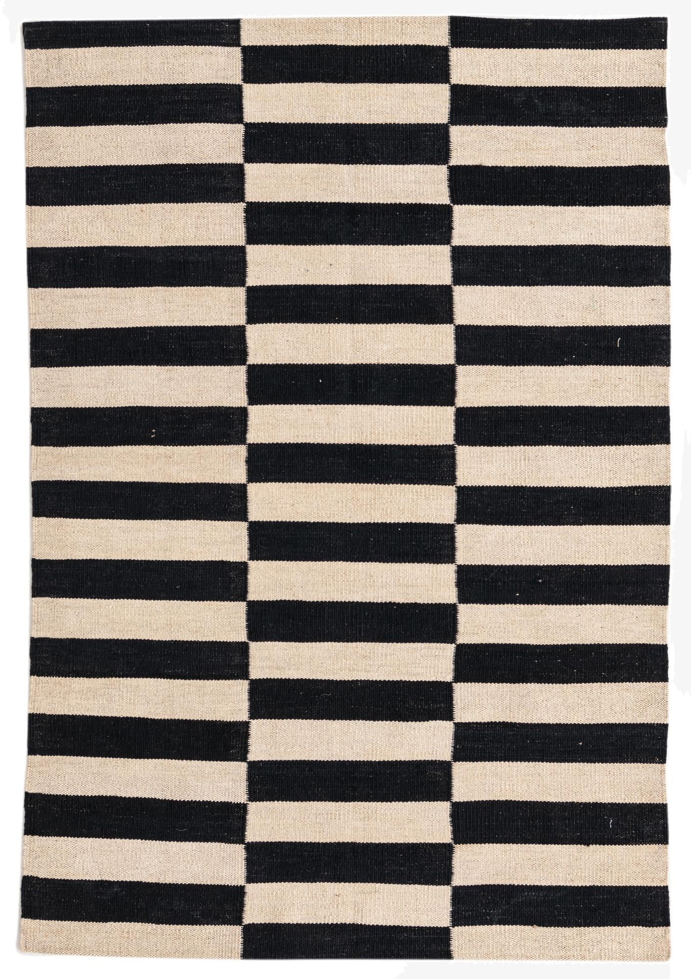 3' 4 x 4' 10  Hand Woven Kilim Modern Wool Rug