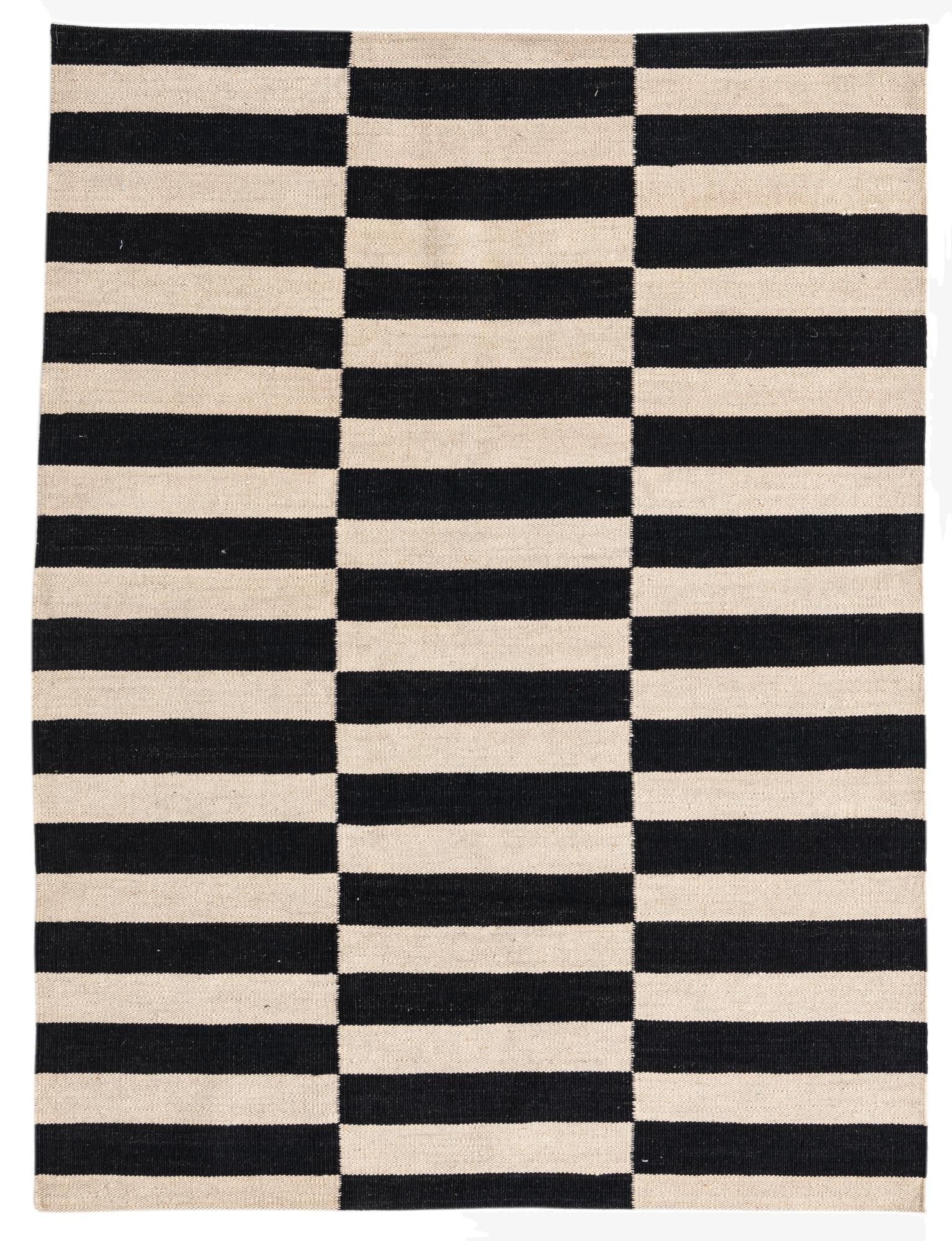 3' 7 x 4' 9  Hand Woven Kilim Modern Wool Rug