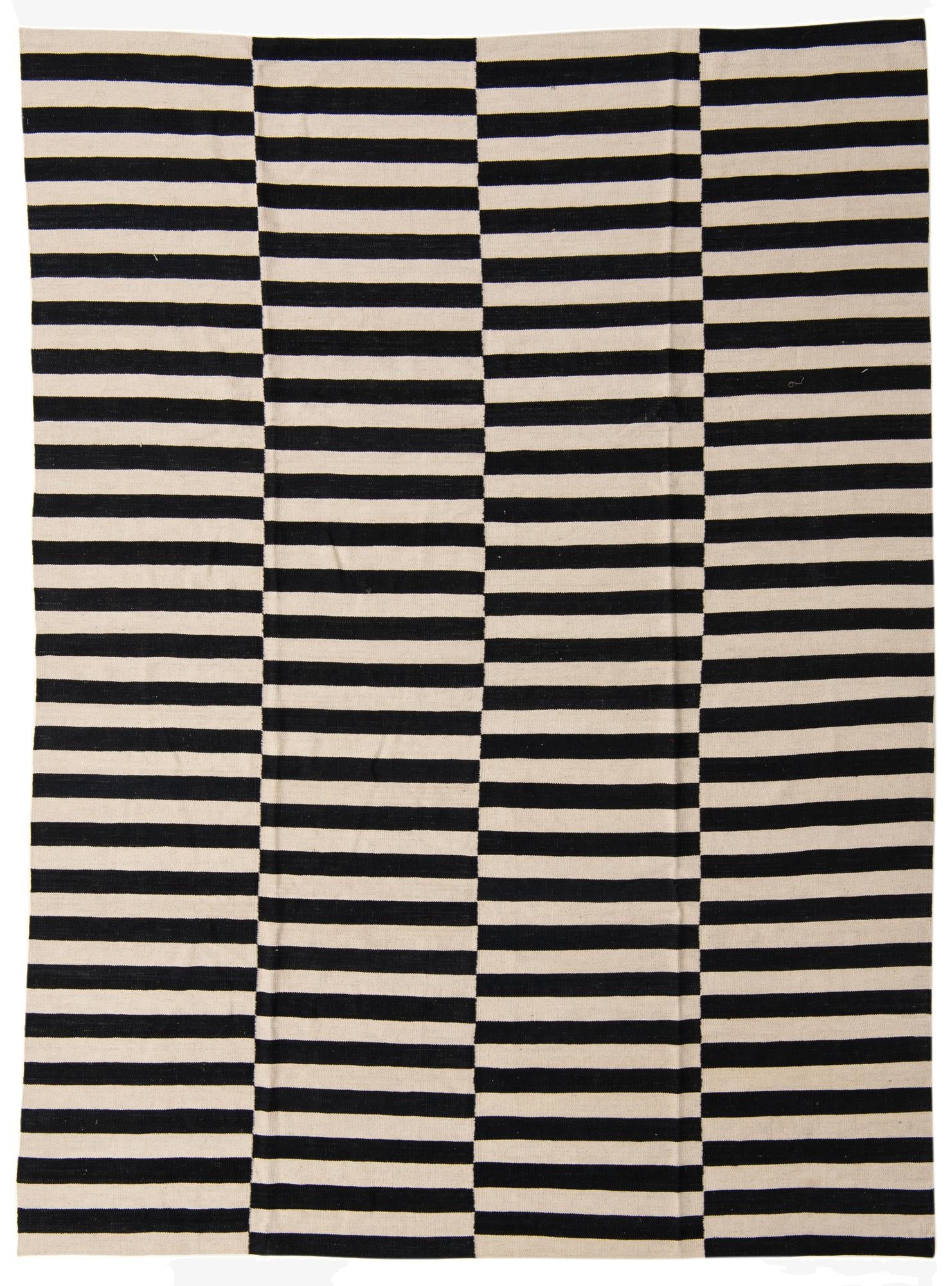 8' 1 x 11'  Hand Woven Kilim Modern Wool Rug