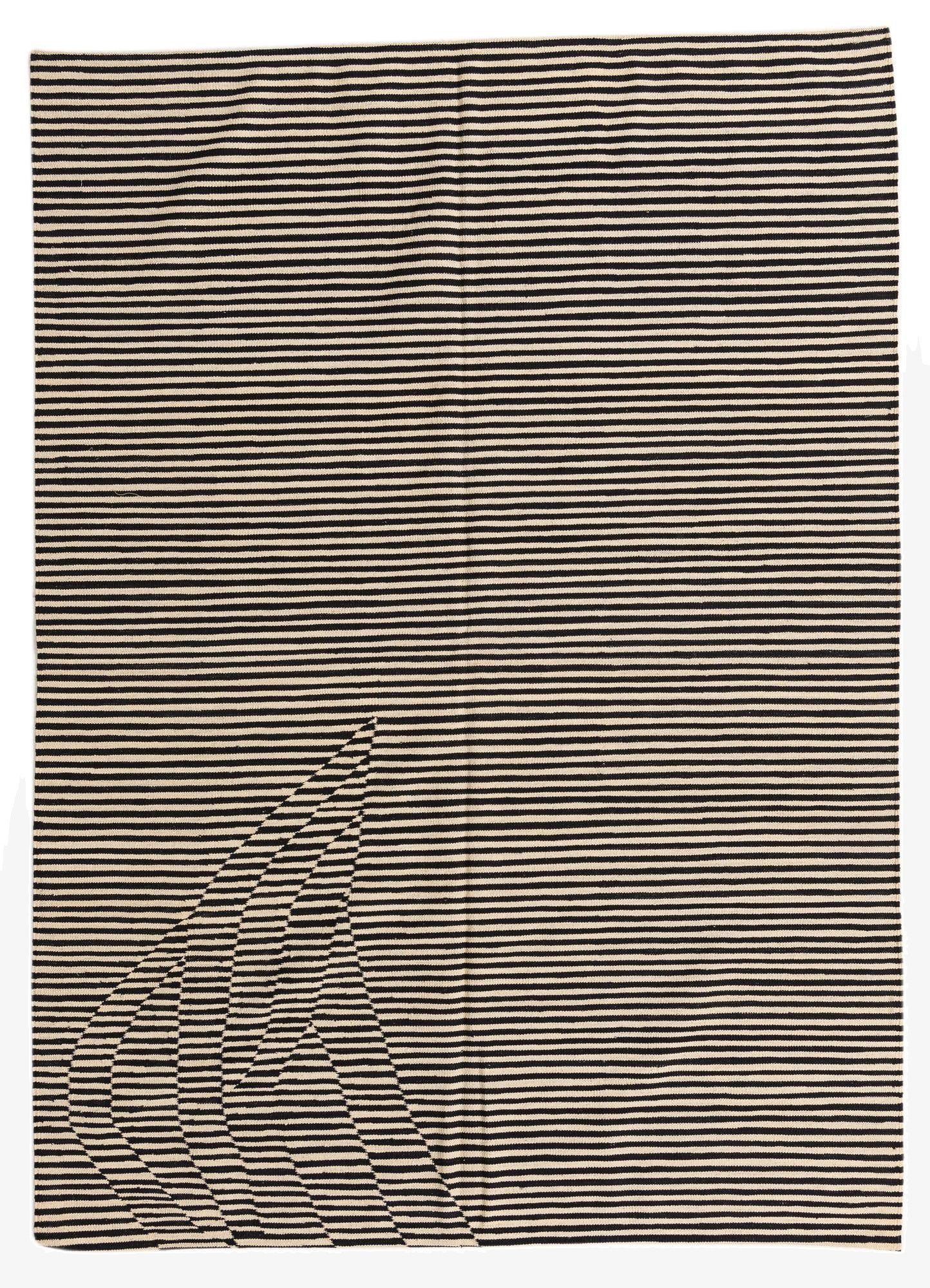 5' 8 x 7' 10  Hand Woven Kilim Modern Wool Rug