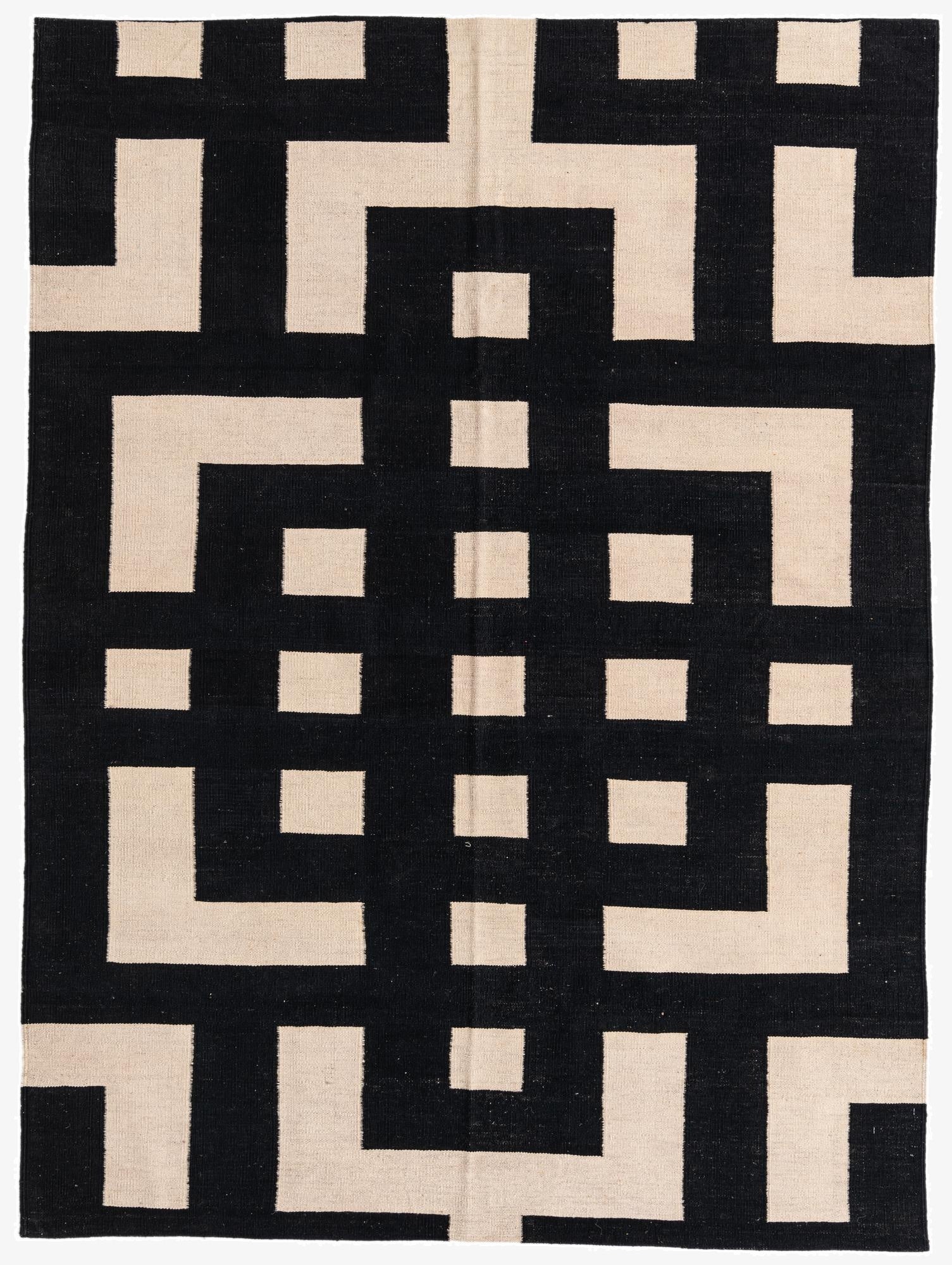 5' 9 x 7' 9  Hand Woven Kilim Modern Wool Rug
