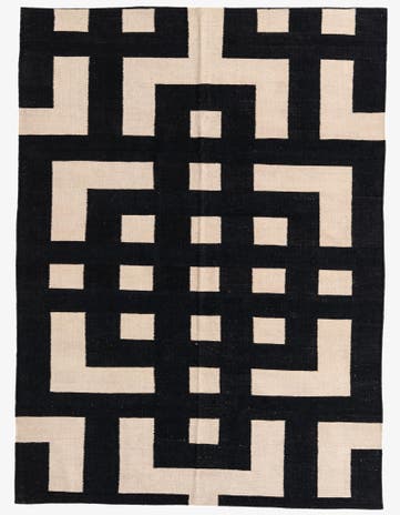 5' 9 x 7' 9 Hand Woven Kilim Modern Wool Rug