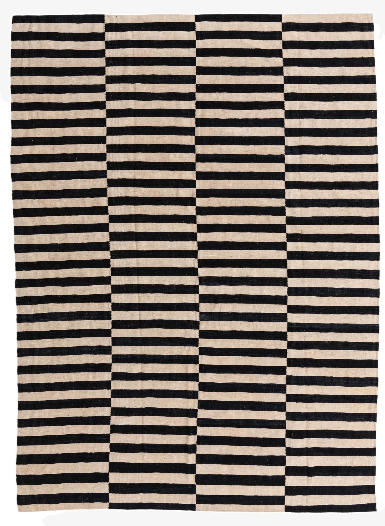 8' 1 x 11' 1  Hand Woven Kilim Modern Wool Rug