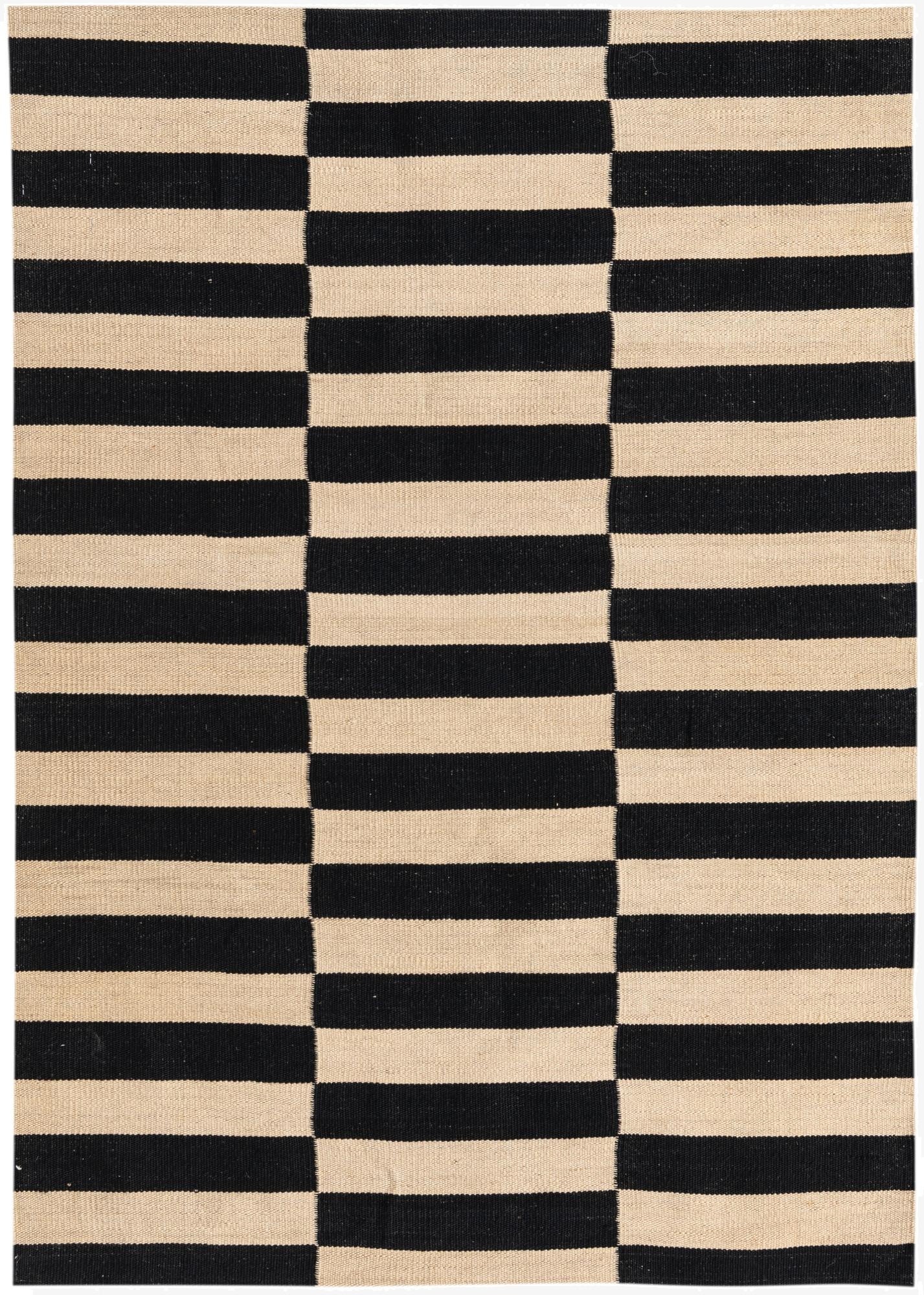 3' 4 x 4' 10  Hand Woven Kilim Modern Wool Rug