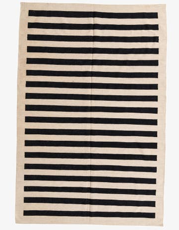 6' 8 x 9' 10 Hand Woven Kilim Modern Wool Rug