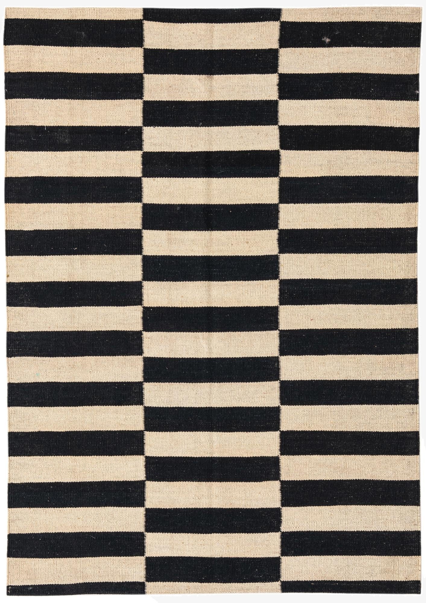 3' 4 x 4' 9  Hand Woven Kilim Modern Wool Rug