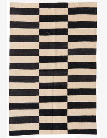 2' 7 x 3' 10 Hand Woven Kilim Modern Wool Rug