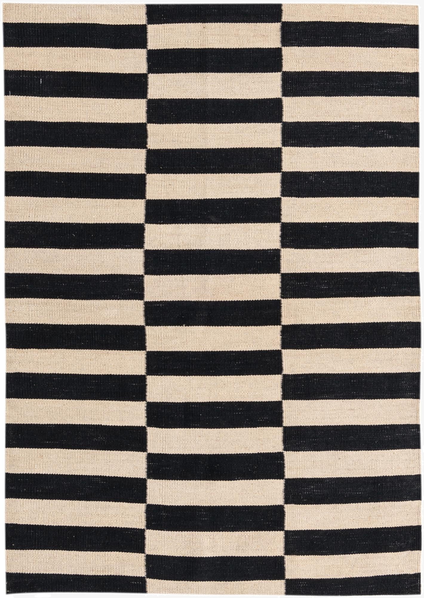 3' 4 x 4' 10  Hand Woven Kilim Modern Wool Rug