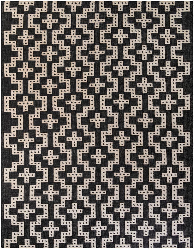 Detail image of 10' x 14' 1 Hand Woven Kilim Wool Rug