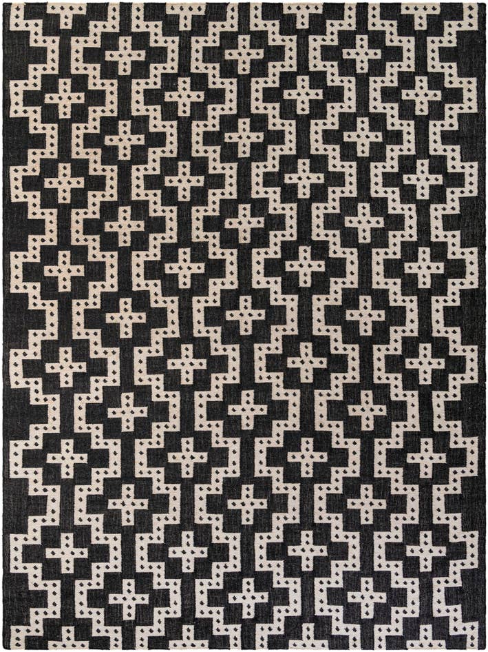 Detail image of 10' x 14' 1 Hand Woven Kilim Wool Rug