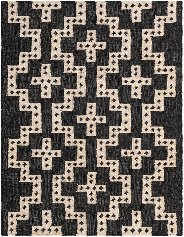 Detail image of 4' 1 x 6' 1 Hand Woven Kilim Wool Rug