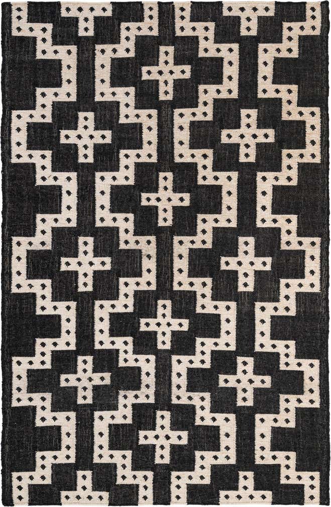 5' 1 x 8' Hand Woven Kilim Wool Rug